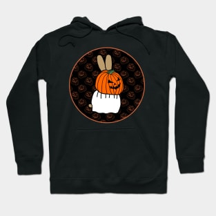 Halloween Horror Bunny Rabbit Dark Round Hoodie